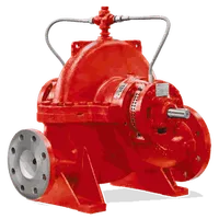 Split case fire pump